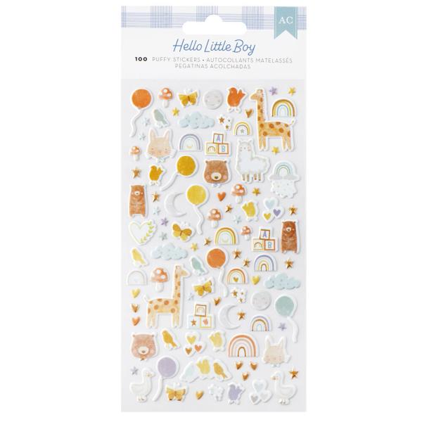 American Crafts - Aufkleber "Hello Little Boy" Puffy Sticker