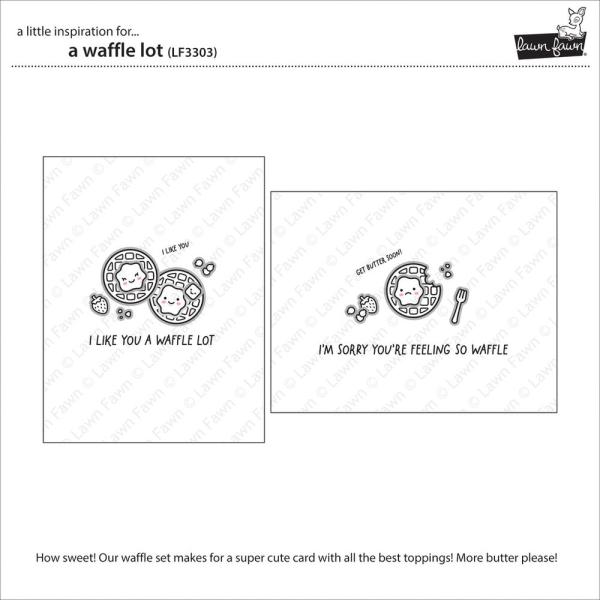 Lawn Fawn - Stempelset "A Waffle Lot" Clear Stamps