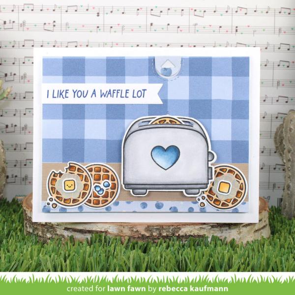 Lawn Fawn - Stempelset "A Waffle Lot" Clear Stamps