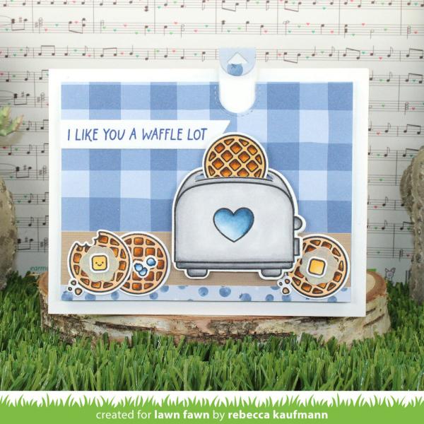 Lawn Fawn - Stempelset "A Waffle Lot" Clear Stamps