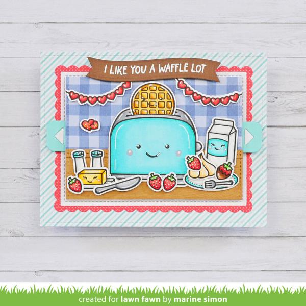 Lawn Fawn - Stempelset "A Waffle Lot" Clear Stamps