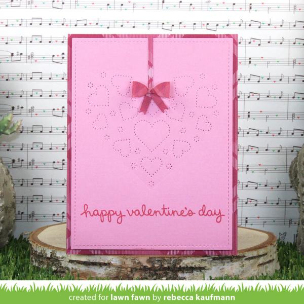 Lawn Fawn - Stanzschablone "Heart Pouch Dotted Hearts" Add-on Die