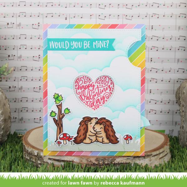 Lawn Fawn - Stempelset "Magic Heart Messages" Clear Stamps