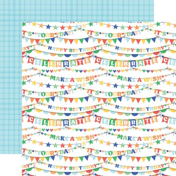 Echo Park - Designpapier "Make A Wish Birthday Boy" Paper Pack 6x6 Inch - 24 Bogen