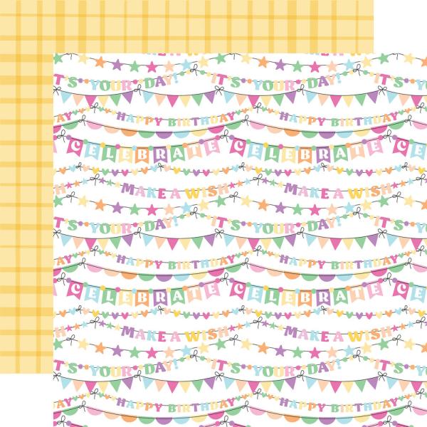 Echo Park - Designpapier "Make A Wish Birthday Girl" Collection Kit 12x12 Inch - 12 Bogen