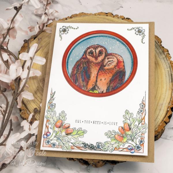 Pink Ink Designs - Stempelset "An Owl In The Hand" Clear Stamps