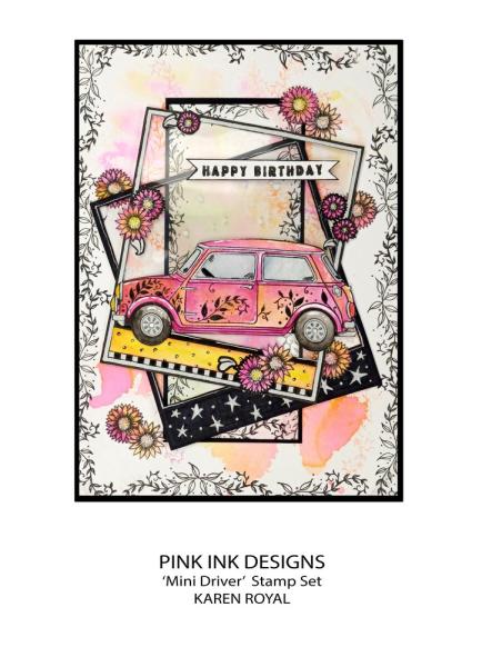 Pink Ink Designs - Stempelset "Mini Driver" Clear Stamps