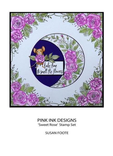 Pink Ink Designs - Stempelset "Sweet Rose" Clear Stamps