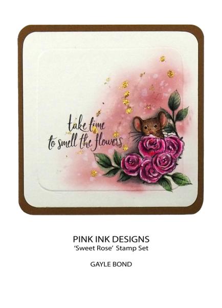 Pink Ink Designs - Stempelset "Sweet Rose" Clear Stamps