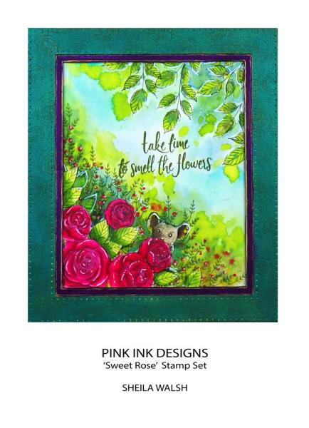 Pink Ink Designs - Stempelset "Sweet Rose" Clear Stamps