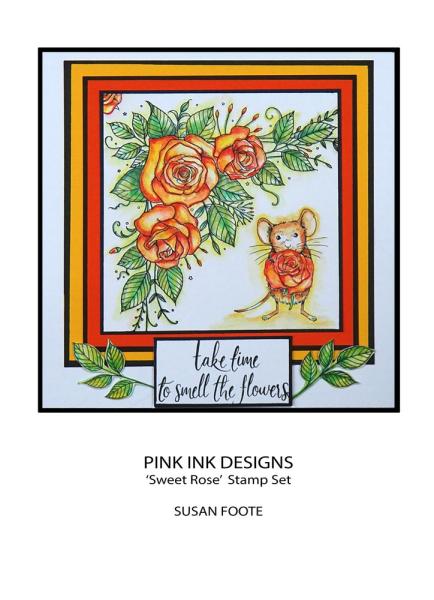 Pink Ink Designs - Stempelset "Sweet Rose" Clear Stamps