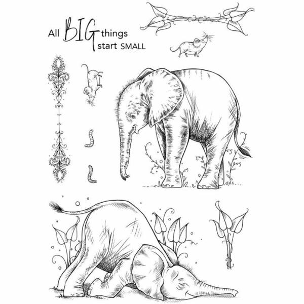 Pink Ink Designs - Stempelset "Baby Elephant" Clear Stamps