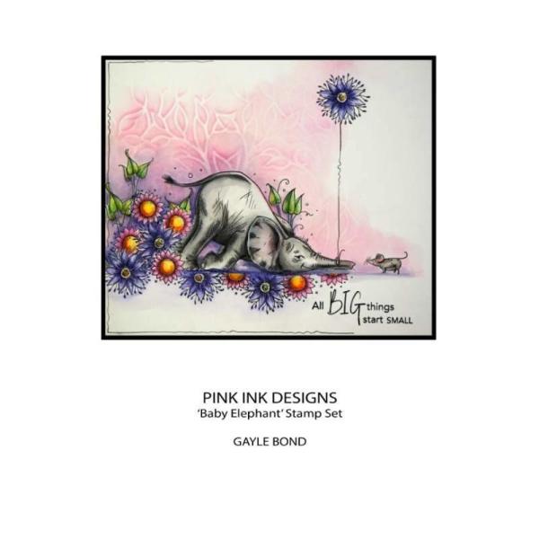 Pink Ink Designs - Stempelset "Baby Elephant" Clear Stamps