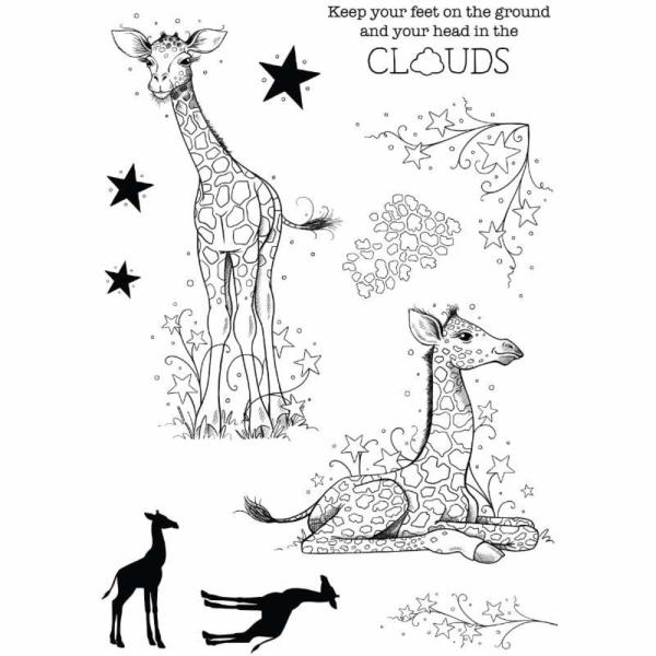 Pink Ink Designs - Stempelset "Baby Giraffe" Clear Stamps