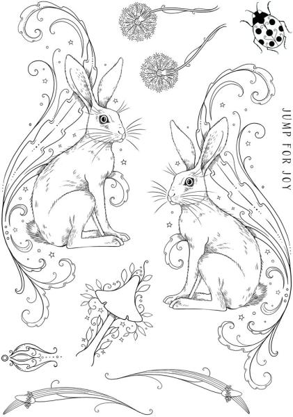 Pink Ink Designs - Stempelset "Heavenly Hare" Clear Stamps