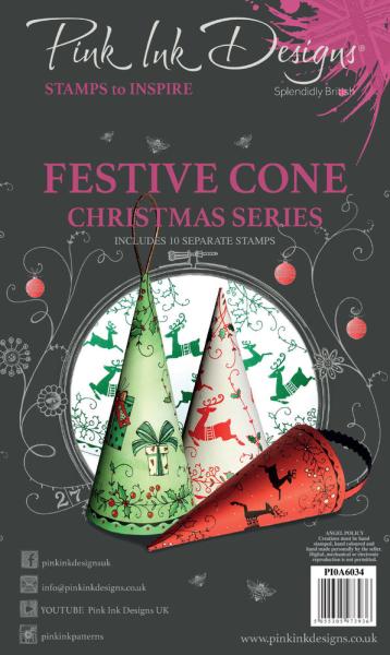 Pink Ink Designs - Stempelset "Festive Cone" Clear Stamps