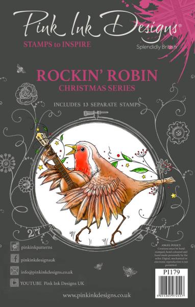 Pink Ink Designs - Stempelset "Rockin Robin" Clear Stamps