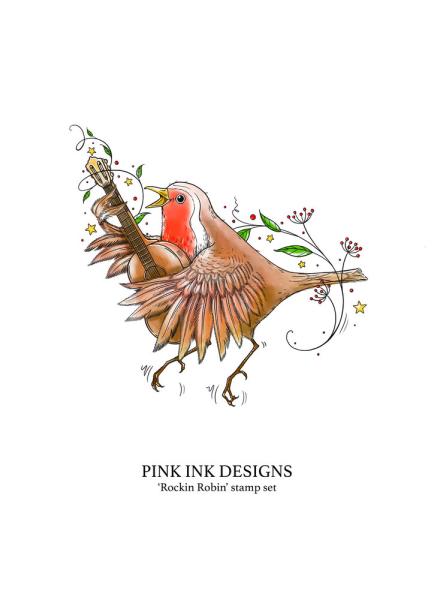 Pink Ink Designs - Stempelset "Rockin Robin" Clear Stamps