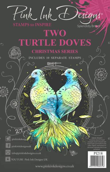 Pink Ink Designs - Stempelset "Two Turtle Doves" Clear Stamps