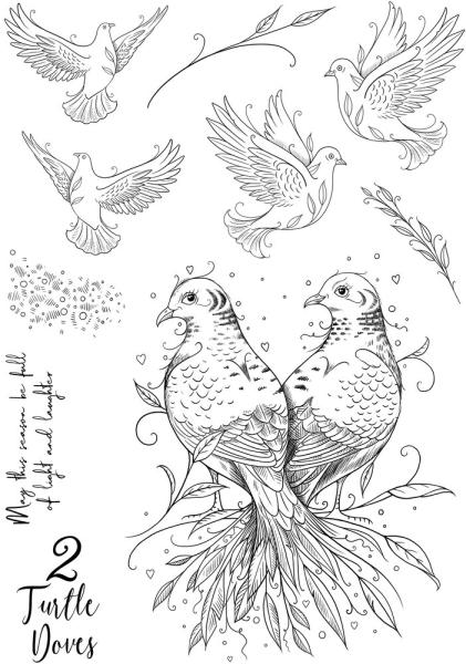 Pink Ink Designs - Stempelset "Two Turtle Doves" Clear Stamps