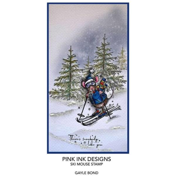 Pink Ink Designs - Stempelset "Ski Mouse" Clear Stamps