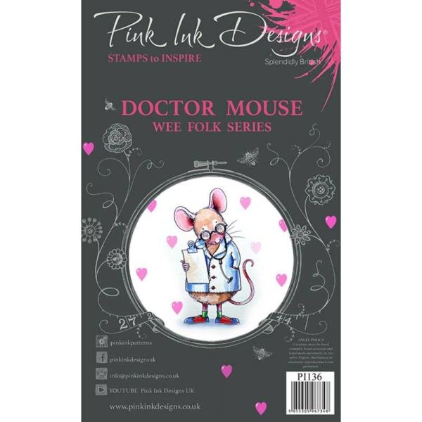 Pink Ink Designs - Stempelset "Doctor Mouse" Clear Stamps