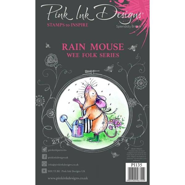 Pink Ink Designs - Stempelset "Rain Mouse" Clear Stamps