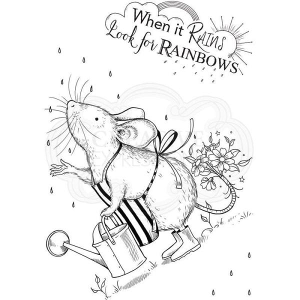 Pink Ink Designs - Stempelset "Rain Mouse" Clear Stamps