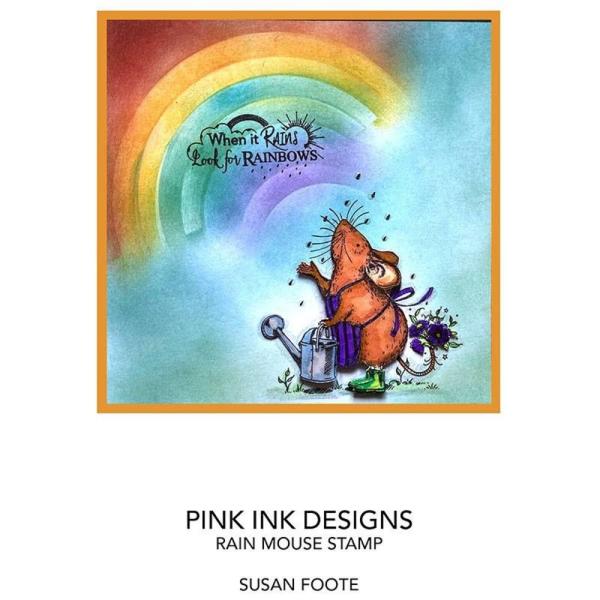 Pink Ink Designs - Stempelset "Rain Mouse" Clear Stamps