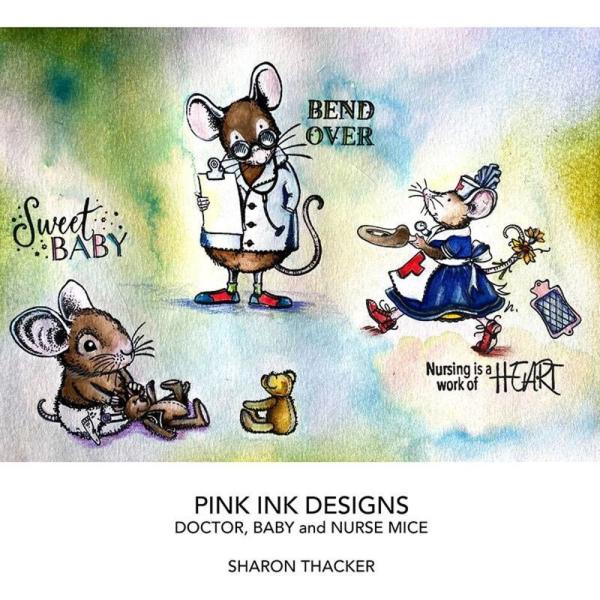 Pink Ink Designs - Stempelset "Baby Mouse" Clear Stamps