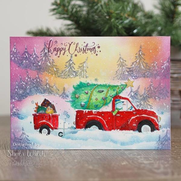 Pink Ink Designs - Stempelset "Happy Ho Ho Ho" Clear Stamps