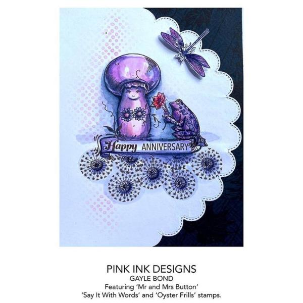 Pink Ink Designs - Stempelset "Decorative Sentiments" Clear Stamps