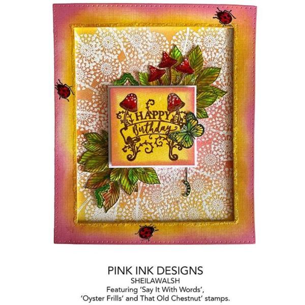 Pink Ink Designs - Stempelset "Decorative Sentiments" Clear Stamps