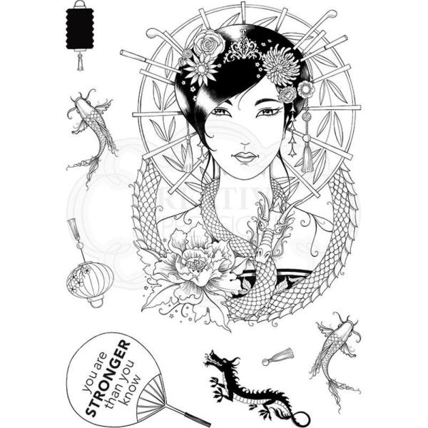 Pink Ink Designs - Stempelset "Oriental Princess" Clear Stamps