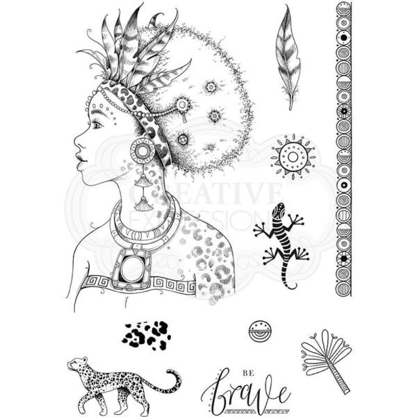 Pink Ink Designs - Stempelset "African Queen" Clear Stamps