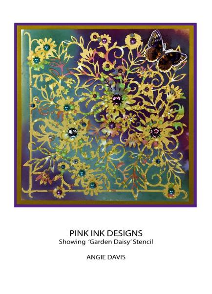 Pink Ink Designs - Schablone "Garden Daisy" Stencil