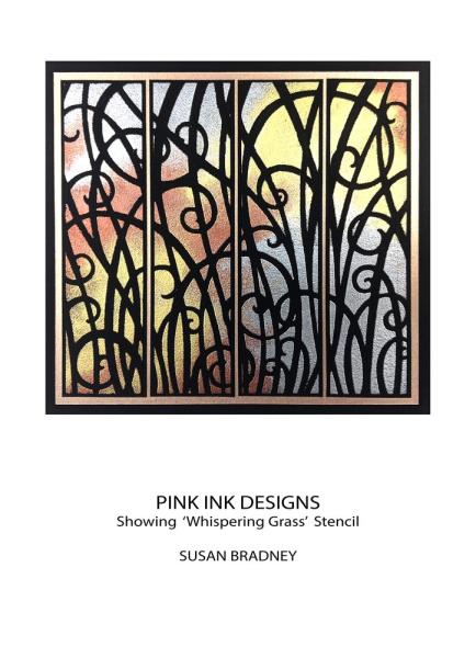 Pink Ink Designs - Schablone "Whispering Grass" Stencil