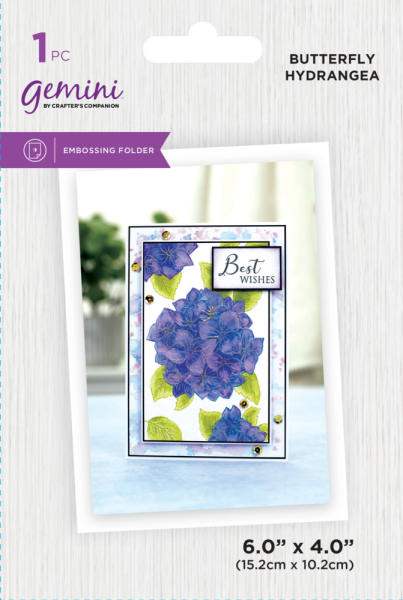 Gemini - Prägefolder "Butterfly Hydrangea" 3D Embossingfolder