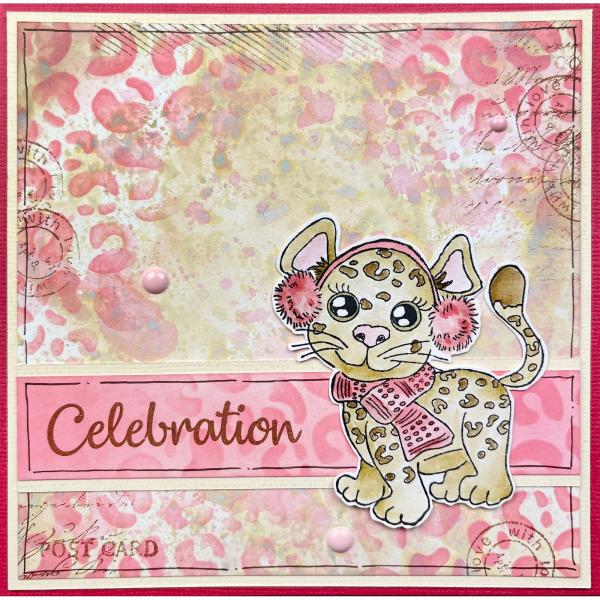 Nellie Snellen - Stempelset"Cheetah" Clear Stamps Cuties