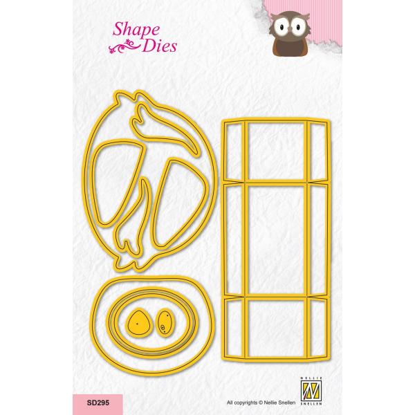 Nellie Snellen - Stanzschablone "Giftbox Owl" Shape Dies