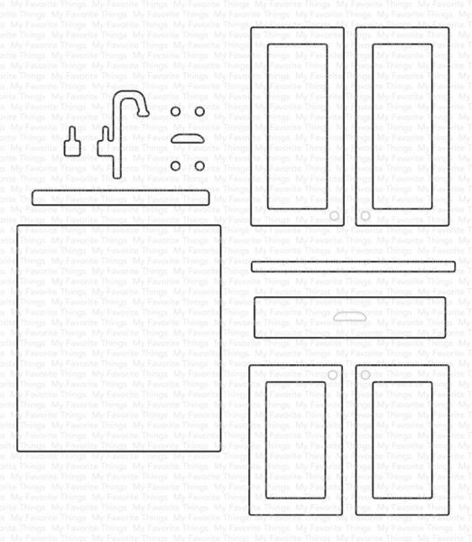 My Favorite Things - Stanzschablone "Everything and the Kitchen Sink" Die-namics