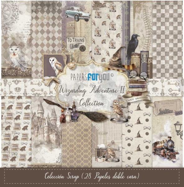 Papers For You - Designpapier "Wizarding Adventure II" Scrap Paper Pack 8x8 Inch - 28 Bogen