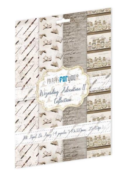 Papers For you - Decoupage Papier "Wizarding Adventure II" Rice Paper Kit - 4 Bogen