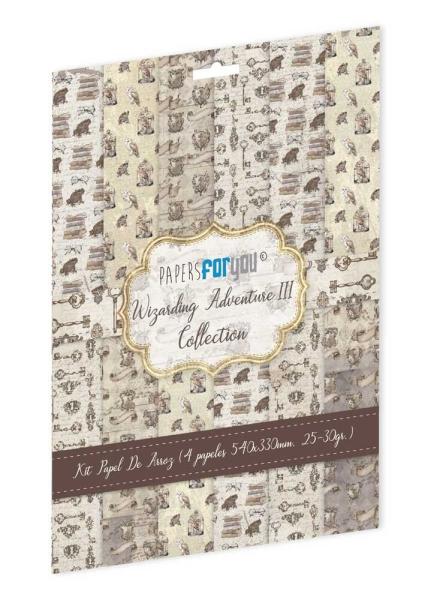 Papers For you - Decoupage Papier "Wizarding Adventure II" Rice Paper Kit - 4 Bogen