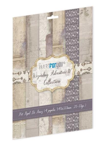 Papers For you - Decoupage Papier "Wizarding Adventure II" Rice Paper Kit - 4 Bogen