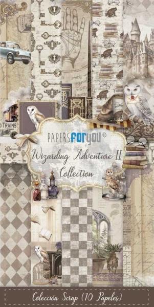 Papers For You - Designpapier "Wizarding Adventure II" Scrap Paper Pack 6x12 Inch - 10 Bogen 