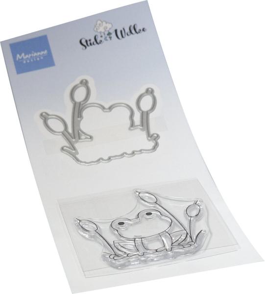 Marianne Design - Stempelset & Stanzschablone "Frog" Stamp & Dies