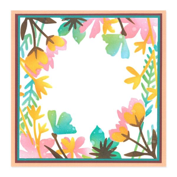 Sizzix - Schablone "Botanical Border" Layered Stencil Design by Jennifer Ogborn