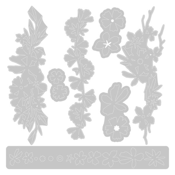 Sizzix - Stanzschablone "Woodland Borders" Thinlits Craft Dies by Olivia Rose