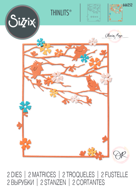 Sizzix - Stanzschablone "Woodland Cardfront" Thinlits Craft Dies by Olivia Rose